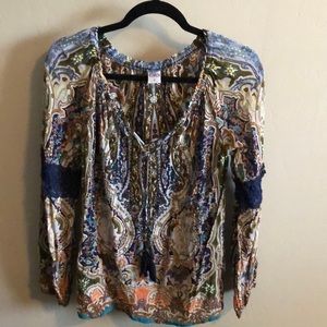 Boho chic peasant blouse